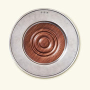 Convivo Wine Bottle Coaster with Wood Insert by Match Pewter Coasters Match 1995 Pewter