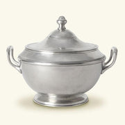 Brixia 94 oz. Soup Tureen by Match Pewter Dinnerware Match 1995 Pewter