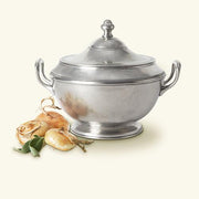 Brixia 94 oz. Soup Tureen by Match Pewter Dinnerware Match 1995 Pewter