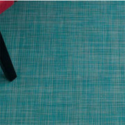 Chilewich: Mini Basketweave Woven Vinyl Floor Mats Rugs Chilewich Small 23" x 36" Turquoise MB 