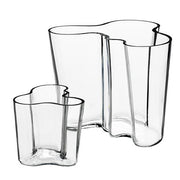 Alvar Aalto 3.75" & 6.25" Vase Set for Iittala Vases, Bowls, & Objects Iittala Clear