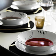 Black Fluted Mega Rim Soup Bowl by Royal Copenhagen Dinnerware Royal Copenhagen 
