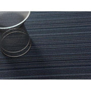 Shag Vinyl Doormat 18" x 28" by Chilewich CLEARANCE Doormat Chilewich Blue Skinny Stripe 