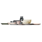 Tonale Light Grey Wide Cup, 8.75 oz. Set of 4 by David Chipperfield for Alessi Dinnerware Alessi