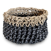 Canapa HC22 Round 15.35" Neoprene Rubber and Hemp Basket by Neo Design Italy Baskets Neo Design