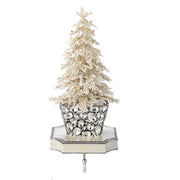 Christmas Flocked Crystal Tree Stocking Holder by Olivia Riegel Olivia Riegel 
