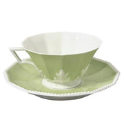 Pearl Symphony Green Low Cup Saucer, 5.9" by Nymphenburg Porcelain Nymphenburg Porcelain