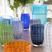 Perle Green 15 oz. Beverage Glass, Set of 2 by Zafferano Zafferano