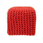 PO4 Neoprene Rubber 17.6" Square Pouf by Neo Design Italy Pillow Neo Design