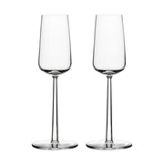 Essence Modern Champagne Glass Flute, 7 oz. by Alfredo Haeberli for Iittala Glassware Iittala Set of 2