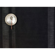 Chilewich: Tuxedo Stripe Woven Vinyl Runner 19" x 57" and 14" x 76", Silver CLEARANCE Placemat Chilewich