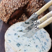 Three Piece Pale Horn Cheese Knive Set by Laguiole France Service Amusespot