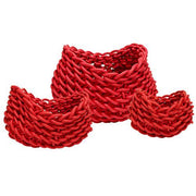 Barca CH Oval Neoprene Rubber Basket, set of 3 by Neo Design Italy Baskets Neo Design