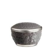 Crocodile Porcelain Round Box with Lid by L'Objet Jewelry & Trinket Boxes L'Objet Platinum 