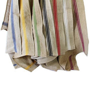 French Monogramme Striped Border Linen Dish Towel by Thieffry Freres & Cie Linen Thieffry Freres & Cie 