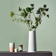 Tonale Light Grey Wide Cup, 8.75 oz. Set of 4 by David Chipperfield for Alessi Dinnerware Alessi