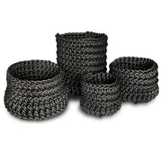 Cilindro Round Neoprene Rubber Basket, Set of 4 by Neo Design Italy Baskets Neo Design