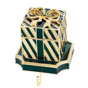 Christmas Green Gift Box Stocking Holder by Olivia Riegel Olivia Riegel 