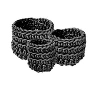 Cilindro Round Neoprene Rubber Basket, Set of 3 by Neo Design Italy Baskets Neo Design