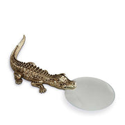 Crocodile Magnifying Glass by L'Objet Magnifying Glass L'Objet Gold 