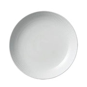 White Fluted Shallow Bowl, 9.75" by Royal Copenhagen Dinnerware Royal Copenhagen 