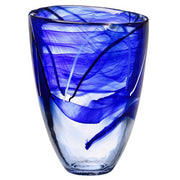 Contrast 8" Blue Vase by Anna Ehrner for Kosta Boda Vases, Bowls, & Objects Kosta Boda 