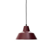 Workshop W2 Pendant Suspension Lamp, 11" by A. Wedel-Madsen for Made by Hand Lighting Made by Hand Wine Red 
