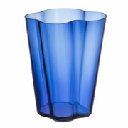 Aalto Glass Vase, 10.5" by Alvar Aalto for Iittala Vases, Bowls, & Objects Iittala Ultramarine Blue 