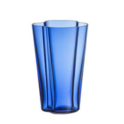 Alvar Aalto Collection 8.75" Glass Vase by Alvar Aalto for Iittala Vases, Bowls, & Objects Iittala Ultramarine Blue