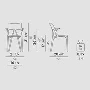 A.I. Chair, set of 2 by Philippe Starck for Kartell Chair Kartell 