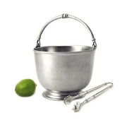 Bar Ice Bucket with Tongs by Match Pewter Ice Buckets Match 1995 Pewter 
