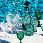 Bicos Grey Glass Pitcher, 33.8 oz. by Vista Alegre FINAL STOCK Pitchers & Carafes Vista Alegre