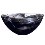 Contrast 13" Black Bowl by Anna Ehrner for Kosta Boda Vases, Bowls, & Objects Kosta Boda 