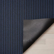 Breton Stripe Shag Indoor/Outdoor Vinyl Floor Mat by Chilewich Rug Chilewich 18" x 28" Doormat Blueberry 