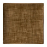 Mesh Square Charger Plate by Gemma Bernal for Rosenthal Dinnerware Rosenthal Solid Walnut