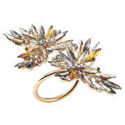 Butterflies Napkin Ring Set of 4, Crystal by Kim Seybert Customer Return Napkin Rings Kim Seybert 