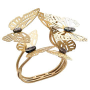 Butterfly Garden Napkin Ring Set of 4 by Kim Seybert Napkin Rings Kim Seybert 