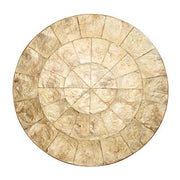 Capiz Round Shell Placemats, 15", Set of 4 by Kim Seybert Placemat Kim Seybert Champagne