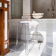 Charles Ghost Low Stool, 18", Set of 2 by Philippe Starck for Kartell Chair Kartell