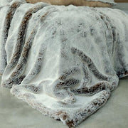 Faux Fur Throws by Evelyne Prelonge Paris Throws Evelyne Prelonge Chestnut 55" x 63"