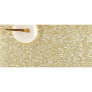 Chilewich: Metallic Lace Vinyl Placemats Set of 4 Placemat Chilewich Rectangle Gold