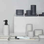 Cose Round Box with Lid, Beige, 5" by Bertrand Lejoly for Serax Bath Serax