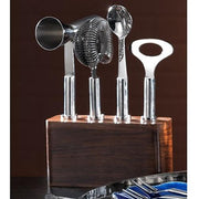Cosmo Bar Tool Set with Acacia Wood Holder by Mary Jurek Design RETURN Bar Tools Mary Jurek Design 