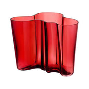 Aalto Savoy Glass Vase, 6.25" by Alvar Aalto for Iittala Vases, Bowls, & Objects Iittala Aalto Cranberry 