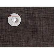 Chilewich: Woven Vinyl Mini Basketweave Placemats, Sets of 4 Placemat Chilewich Rectangle (14" x 19") Dark Walnut 