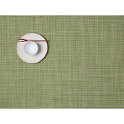 Chilewich: Woven Vinyl Mini Basketweave Placemats, Sets of 4 Placemat Chilewich Rectangle (14" x 19") Dill 