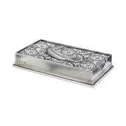 Dinner Napkin or Guest Towel Box by Match Pewter Dinnerware Match 1995 Pewter Feather Weight