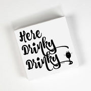 Here Drinky Drinky Cocktail Napkins by Twisted Wares Cocktail Napkins Twisted Wares