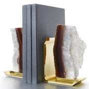 Fim Bookends by ANNA New York Bookends Anna Natural Druze &Brass 