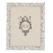 Everleigh Silver Floral Photo Frame by Olivia Riegel Picture Frames Olivia Riegel 8" x 10" 